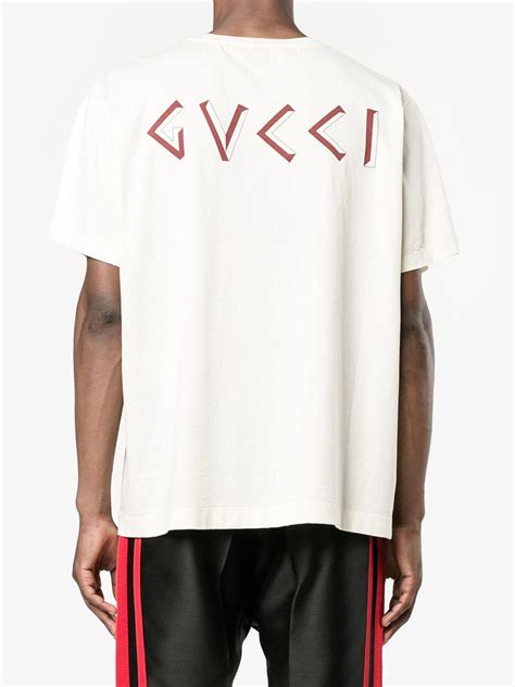 gucci oversized greek print t shirt|gucci polo shirts for men.